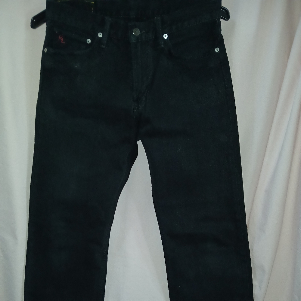 Polo by Ralph Lauren Men's Straight Jeans in Black